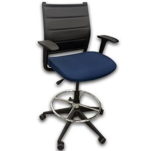 Used Steelcase Wit Drafting Stool - Navy 