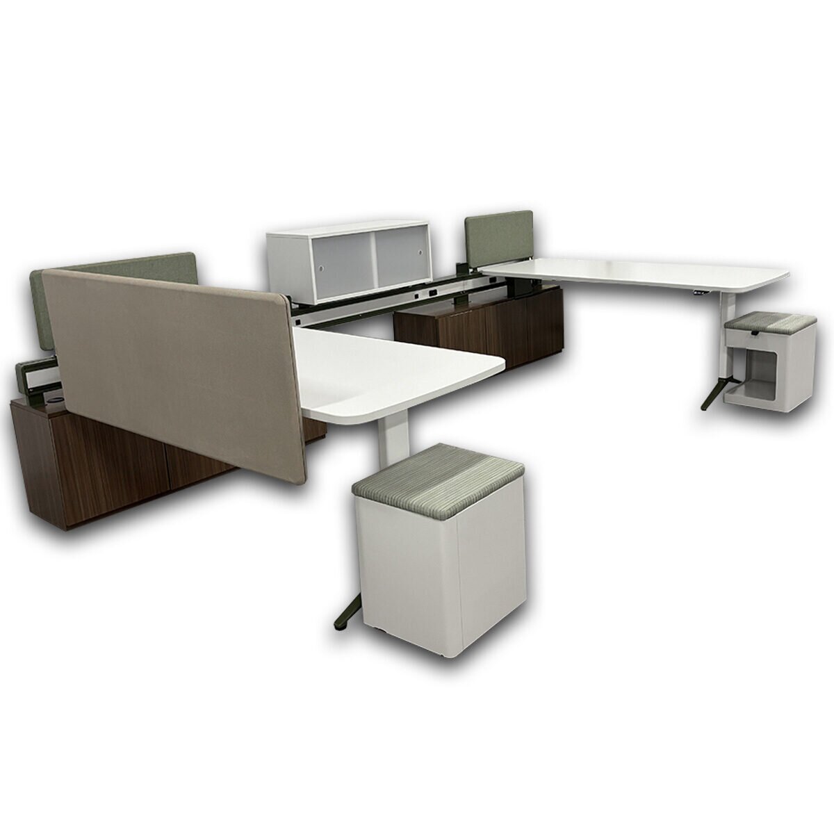 Used Kimball EverySpace Two Person Workstation - Image 2