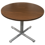 36" R Corporate Used Walnut Break-Room Table