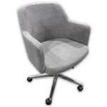 Used Grey Upholstered Conference Chair
