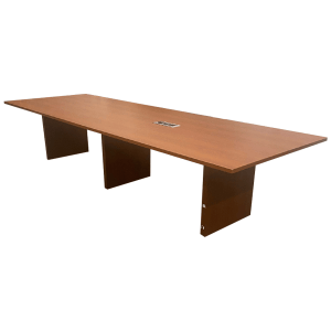 144" W OFS Cherry Conference Table 2 pieces W/ 1 Data box 2 outlets,1 HDMI, 1 USB