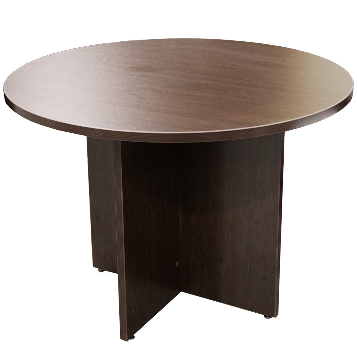 41" Round Mahogany Laminated Table