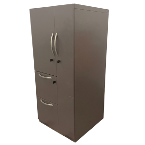 24" Kimball Metal Wardrobe W/ Silver Pull Handles