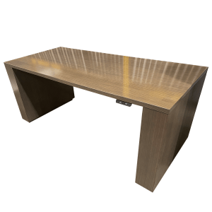 Kimball 66" W Height Adjustable Desk In Walnut