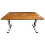 Kimball 54" W Height Adjustable Desk W/ Modesty Panel